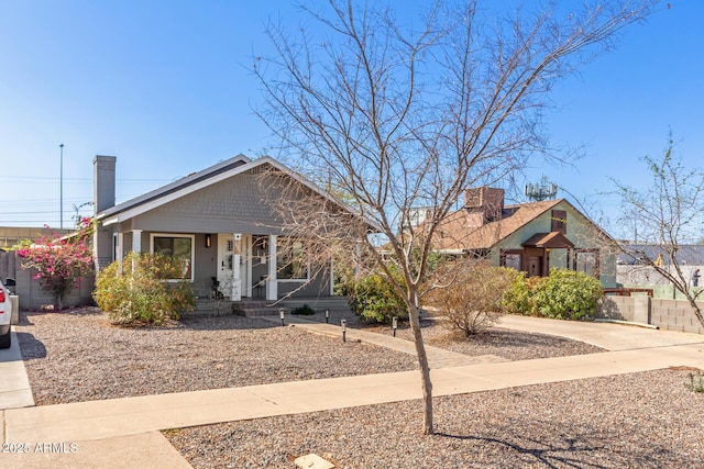 view of bungalow-style house