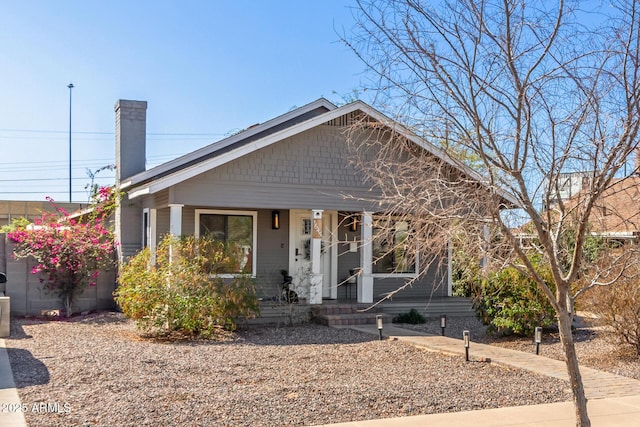 bungalow with a chimney