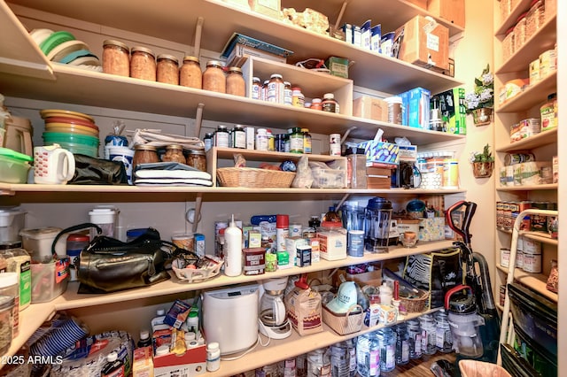 view of storage area