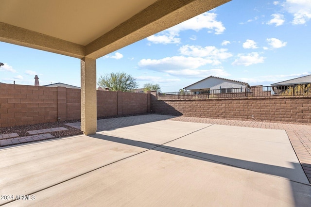 view of patio / terrace with a fenced backyard