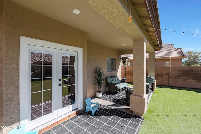 view of patio / terrace with french doors