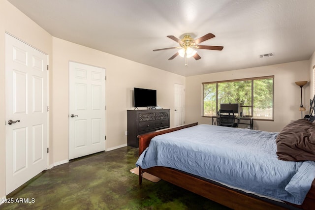 4621 S 179th Dr, Goodyear, AZ 85338 - bedroom featuring concrete flooring and ceiling fan