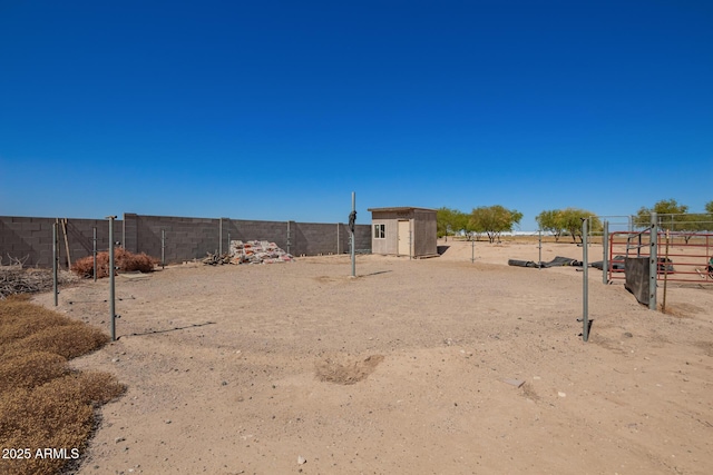4621 S 179th Dr, Goodyear, AZ 85338 - fenced backyard with a shed