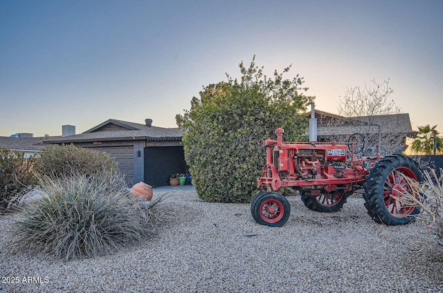 view of front of house with an attached garage