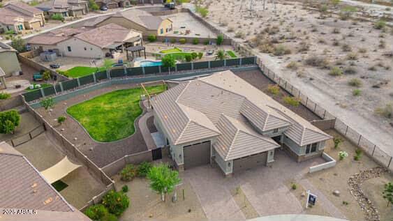 18159 W Piro St, Goodyear, AZ 85338 - aerial view with a residential view