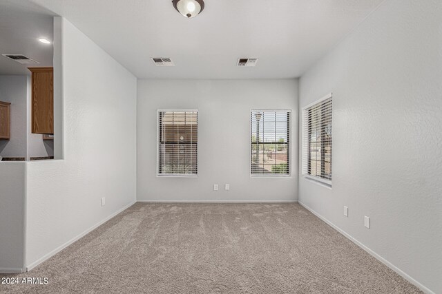 view of carpeted empty room