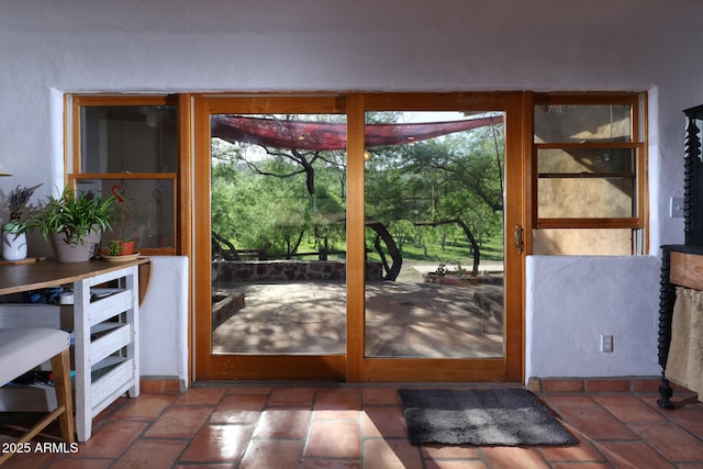 view of doorway to outside