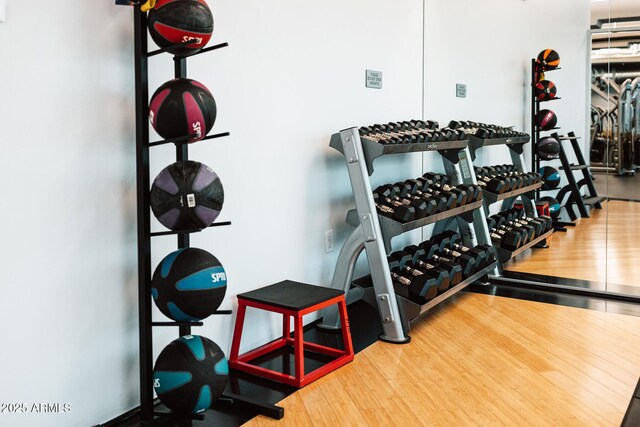 1 E Lexington Ave Unit 1209, Phoenix, AZ 85012 - workout area with wood finished floors
