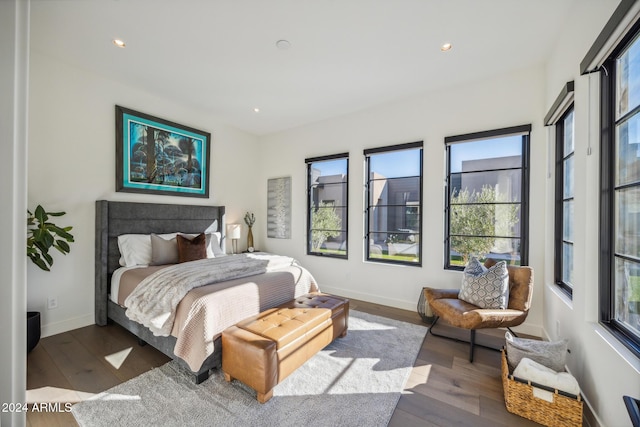 bedroom featuring hardwood / wood-style floors