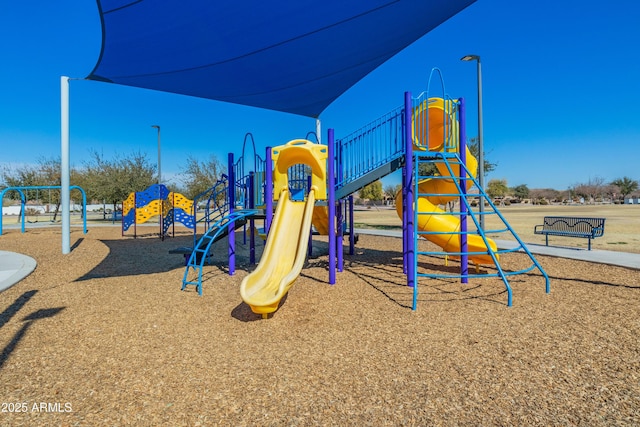 view of community jungle gym