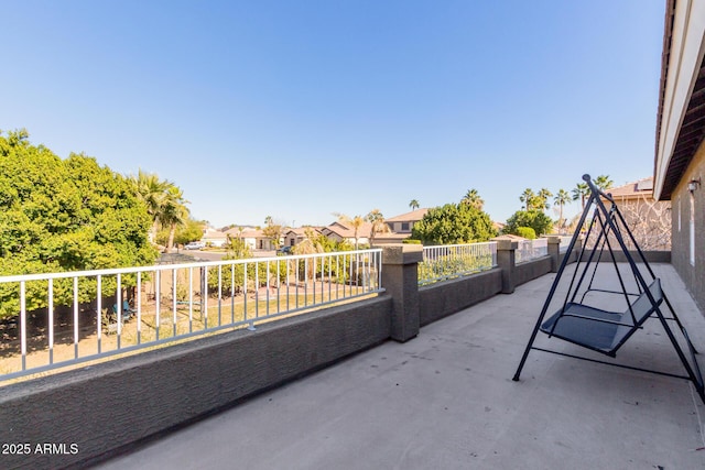 view of patio / terrace featuring a balcony