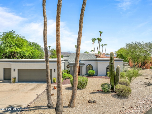 view of front of home featuring a garage