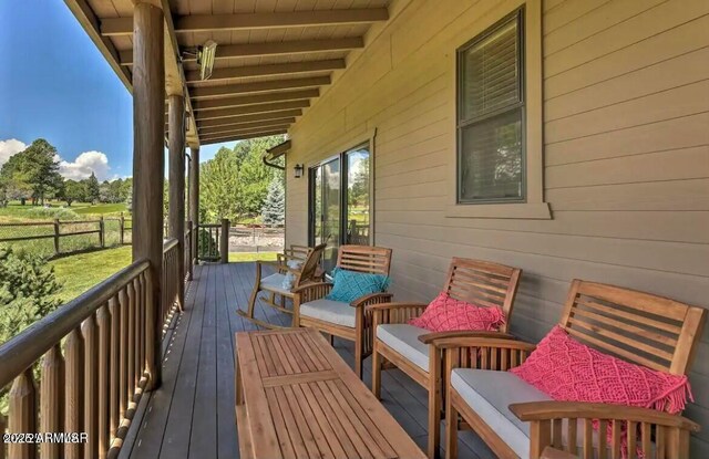 view of wooden terrace