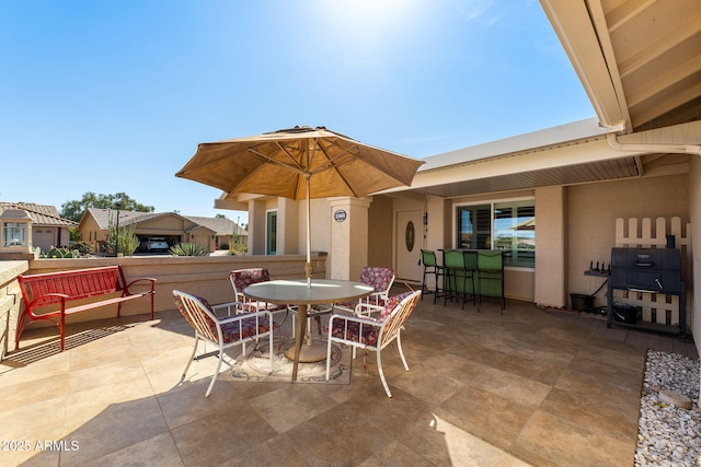 view of patio / terrace with outdoor dining space