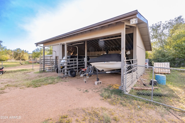 view of outbuilding