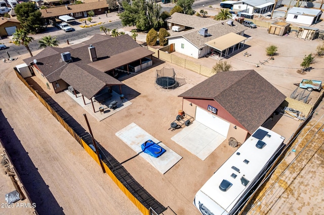 drone / aerial view with a residential view