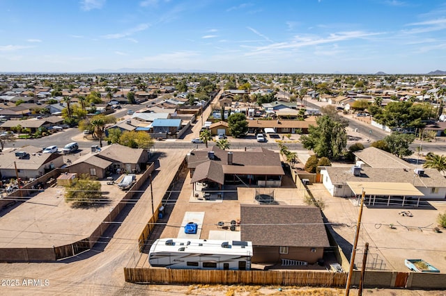 bird's eye view featuring a residential view