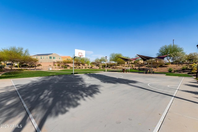 view of sport court featuring community basketball court