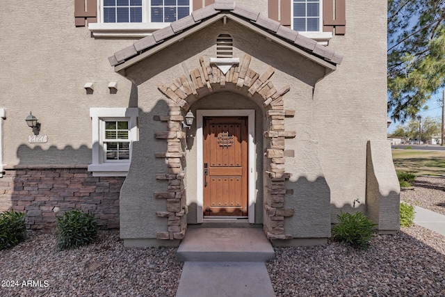 view of entrance to property