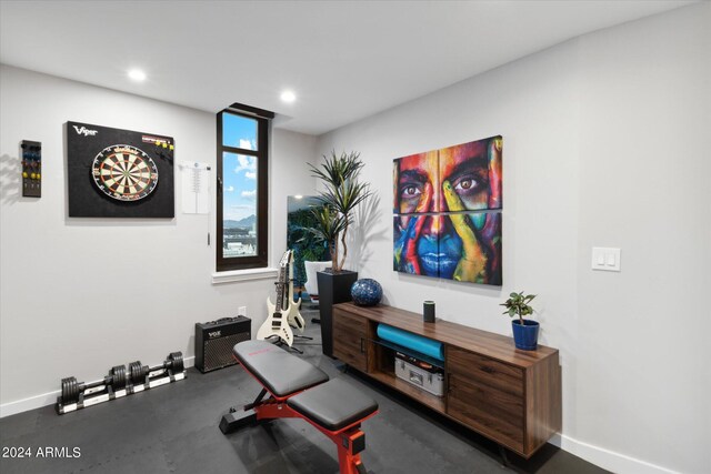 view of workout room