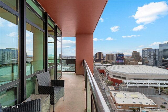 view of balcony