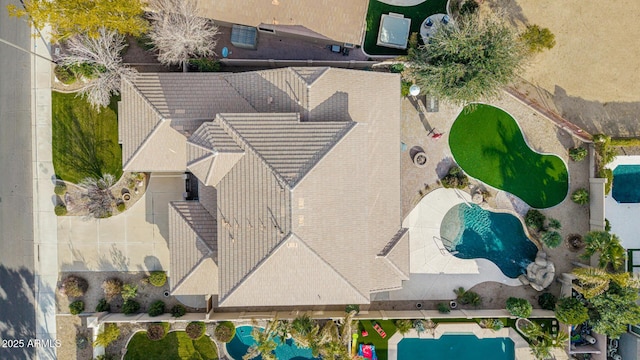 birds eye view of property