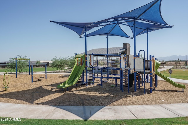 view of jungle gym