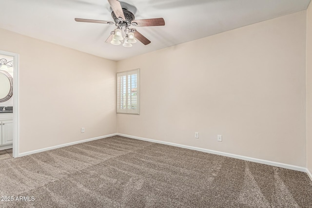2807 N 8th Ave, Phoenix, AZ 85007 - unfurnished room featuring ceiling fan, light colored carpet, and baseboards