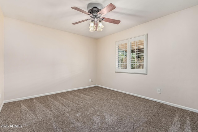 2807 N 8th Ave, Phoenix, AZ 85007 - carpeted empty room featuring baseboards and a ceiling fan