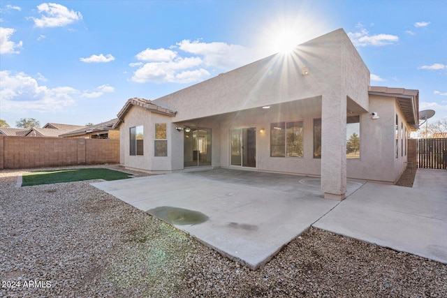 rear view of house with a patio area