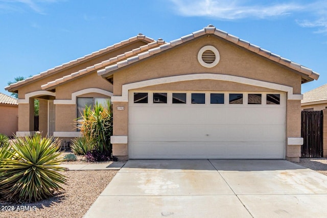 view of front of house featuring a garage