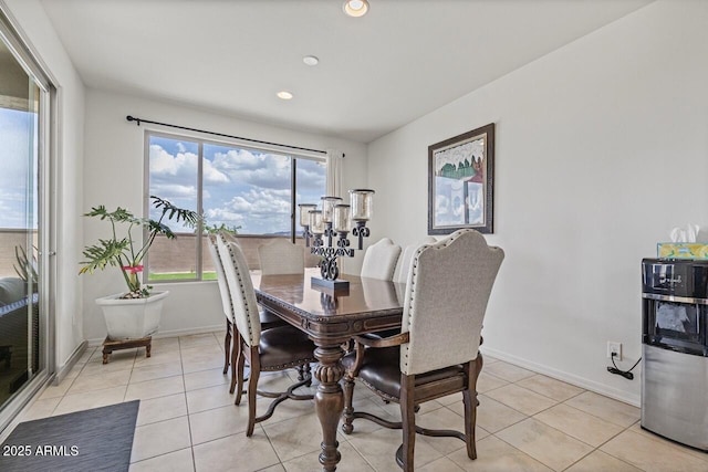 8521 S 67th Dr, Laveen, AZ 85339 - dining area featuring light tile patterned floors, baseboards, and recessed lighting