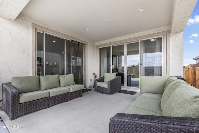 8521 S 67th Dr, Laveen, AZ 85339 - view of patio featuring outdoor lounge area and fence