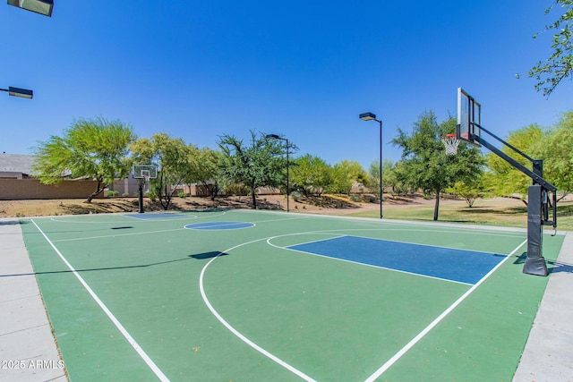 view of sport court