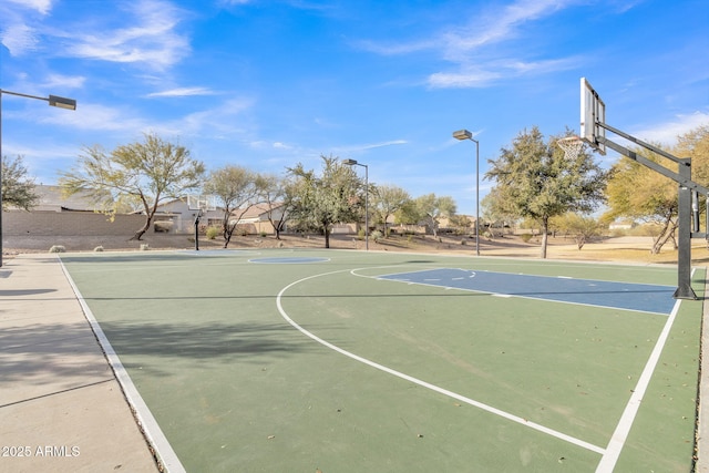 view of basketball court