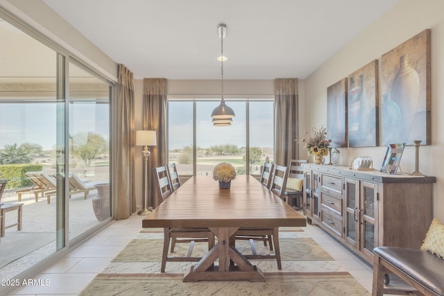 view of dining area