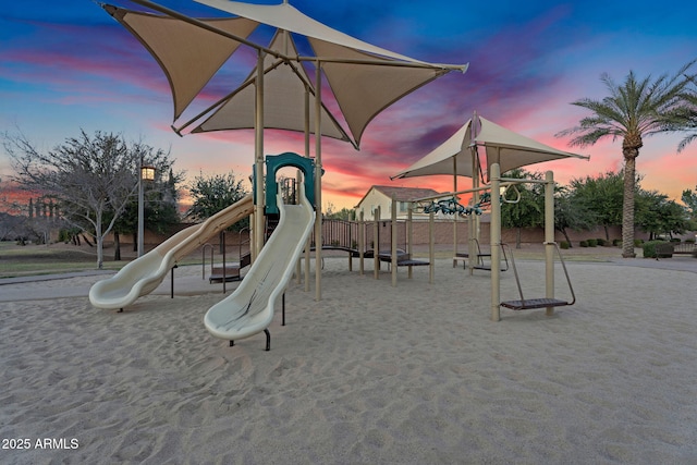 playground at dusk featuring playground community