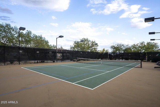 view of sport court with fence and community basketball court