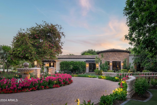 view of mediterranean / spanish house