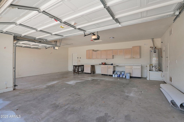 8710 N 182nd Ave, Waddell, AZ 85355 - garage featuring visible vents, a garage door opener, and water heater