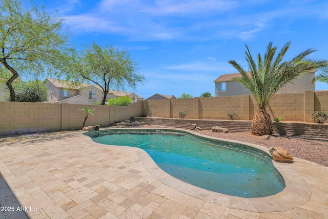 8710 N 182nd Ave, Waddell, AZ 85355 - view of swimming pool featuring a fenced in pool, a fenced backyard, and a patio area