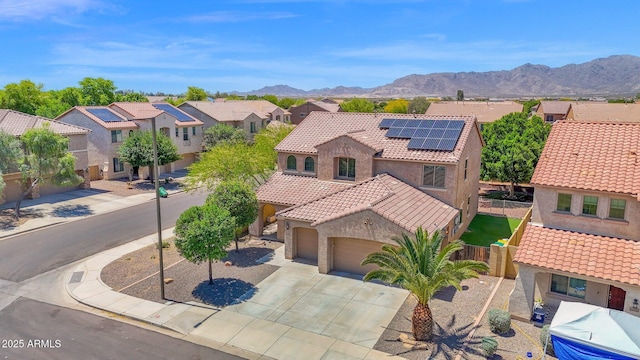 8710 N 182nd Ave, Waddell, AZ 85355 - birds eye view of property featuring a residential view and a mountain view
