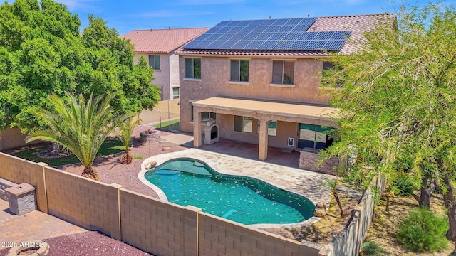 8710 N 182nd Ave, Waddell, AZ 85355 - view of pool with a patio, a fenced in pool, and a fenced backyard