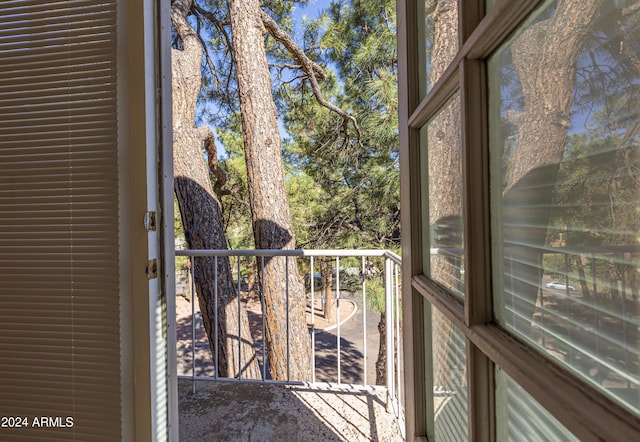 view of balcony