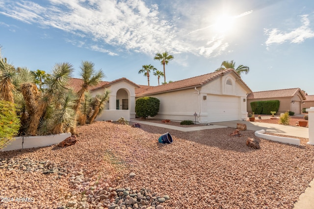 view of front of house featuring a garage