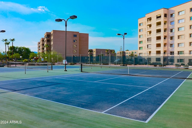 view of tennis court