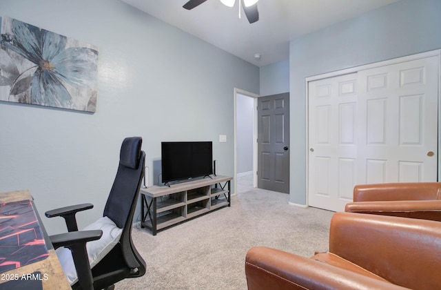 10402 E Javelina Ave, Mesa, AZ 85209 - carpeted office featuring a ceiling fan