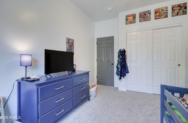 10402 E Javelina Ave, Mesa, AZ 85209 - bedroom featuring light carpet and a closet