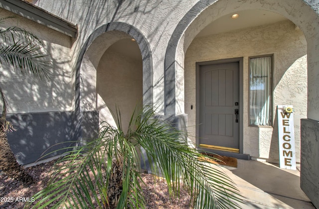 10402 E Javelina Ave, Mesa, AZ 85209 - entrance to property featuring stucco siding