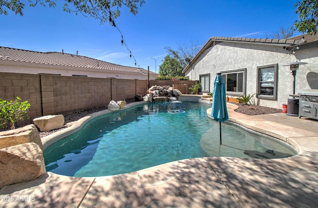 10402 E Javelina Ave, Mesa, AZ 85209 - view of swimming pool with a fenced backyard and a patio